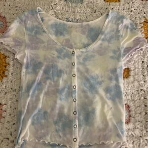 cute american eagle soft and sexy ribbed collection baby tee 🦋